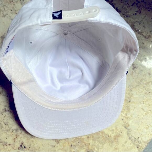 Birddogs White Navy Pink Snap Back Hat EUC - Picture 4 of 7